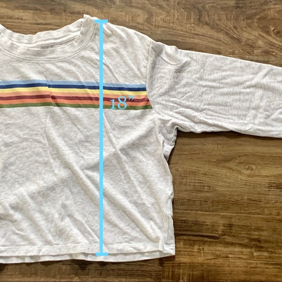 Cropped Long Sleeve Shirt | American Eagle - Picture 4 of 6